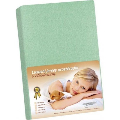Bellatex Prostěradlo jersey s elastanem světle zelené 140x200