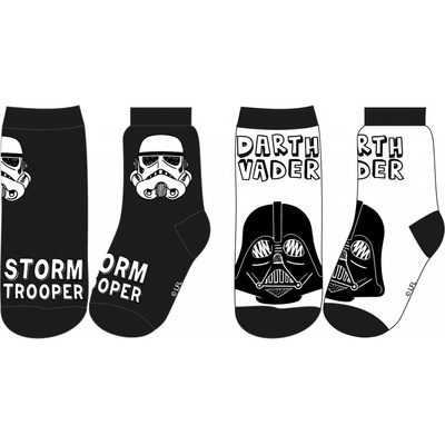 Star Wars licencie Chlapčenské ponožky Star Wars biela / čierna