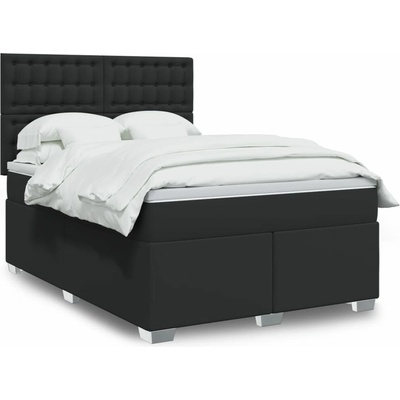 vidaXL 11461.3293024 Boxspring postel s matrací černá umělá kůže