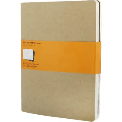 Moleskine QP421 Cahier softcover lined notebook 19x25 cm 3pcs (7500096000)