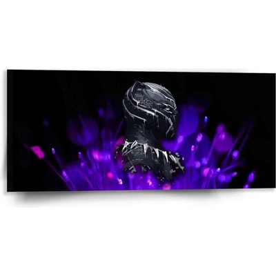 Sablio Obraz BLACK PANTHER Fialová luminescence - 110x50 cm
