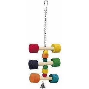 Ferplast Parrot Toy pa4091 - дървена играчка за средни и големи папагали 11, 5 / 11, 5 / 31 cm