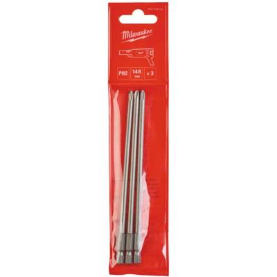 MILWAUKEE bity PH2 148 mm šroub pro M18 FSG do sádrokartonu 3KS (4932459393)