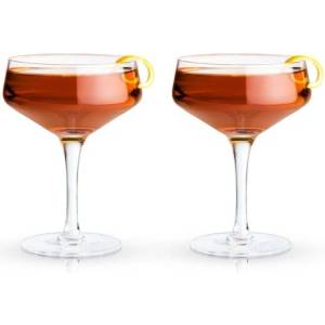 TRUEBRANDS Viski Кристални чаши купе raye 2бр. - 207мл (viski-5399)