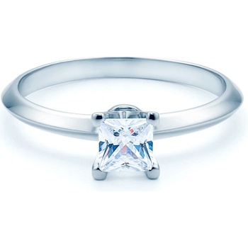 SAVICKI Годежен пръстен Savicki: бяло злато, мойсанит