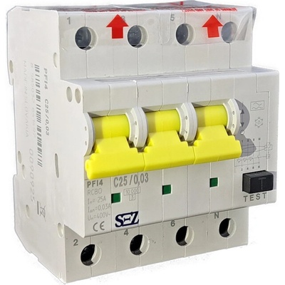 SEZ 4P C25A 30mA PFI4 C25/0.03