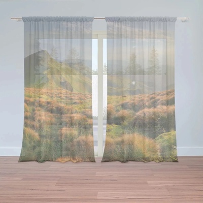 Sablio Záclony Trávnatá krajina: 2ks 150x250cm