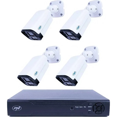 PNI ip716 16-Канален nvr Комплект с 4 Камери pni ip125 5mp ai (pni-716-ip125-4)