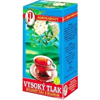 Agrokarpaty VYSOKÝ TLAK BYL. čaj S HLOHOM čistý prírodný produkt 20 x 2 g