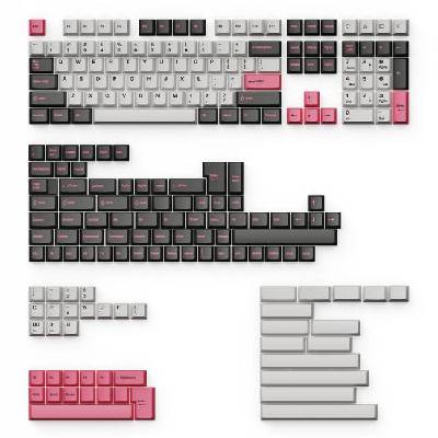 Капачки за механична клавиатура Keychron Cherry Profile Double - Shot PBT Full Set 219 Keycaps - Dolch Pink (PBT-15)