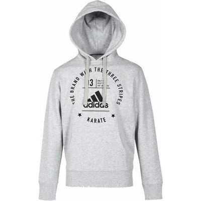 adidas Karate mikina s kapucňou Sivá