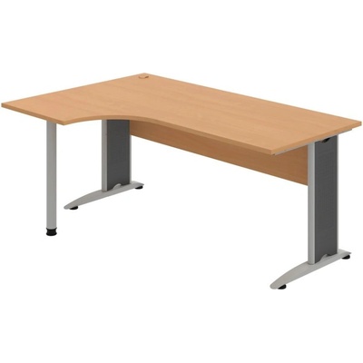 OFFICE PRO s.r.o. Kancelársky stôl pracovný, pravé prevedenie - CE 1800 60 P, buk