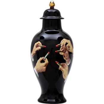 Image 1 of Seletti Ваза TOILETPAPER LIPSTICKS 46, 5 cм, черна, Seletti (SLT09793)