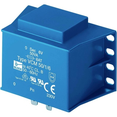BLOCK VCM 25/1/12 transformátor do DPS 1 x 230 V 1 x 12 V/AC 25 VA 2.08 A