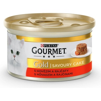 Gourmet Gold Savoury Cake hovězí s rajčaty 85 g