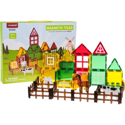JOKO Magnetické kocky Farma 46ks
