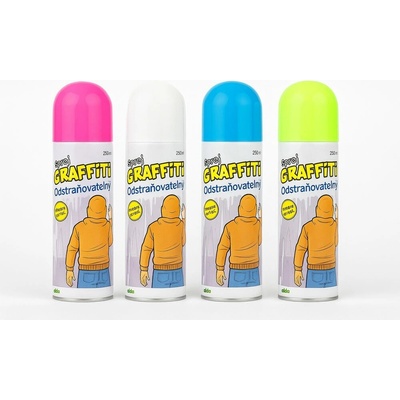 Sprej graffiti krieda v spreji umývateľná 250 ml 8590331322