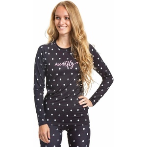 Meatfly женска термична тениска Capa Black Dots Meatfly | Cheren | ЖЕНИ | XS
