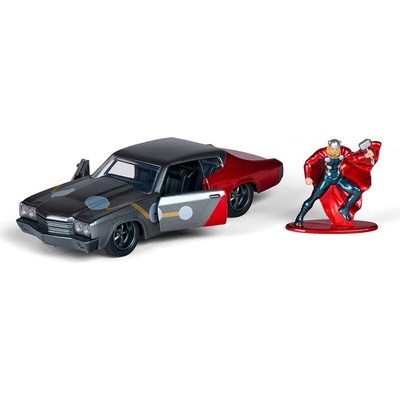 Jada Toys Метална кола Marvel Thor 1970 Chevy Chevelle SS 1: 32 W/Figure 253223019 (253223019)
