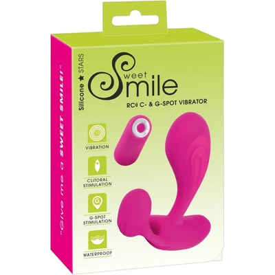 Sweet Smile Smile rc - акумулаторен, g-точков вибратор с радио (розов)