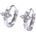 Silenti Jewelry Сребърни обеци "Цвете