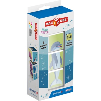 Image 1 of Geomag Магнитни кубчета Geomag - Животни от океана, 3 части (G113)