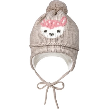 maximo Зимна шапка (beanie) maximo Mini Girl-Mütze Intarsia Reh Beanie - Buchemeliert - размер 45-47 cm (204-9224-0112)