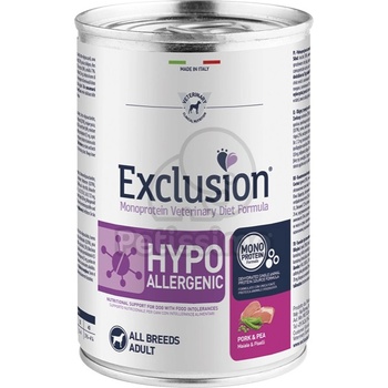 Exclusion Hypoallergenic - Pork & Pea 400 g