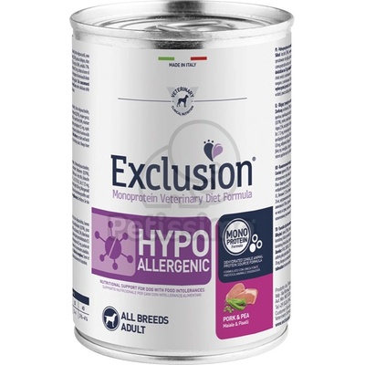 Exclusion Hypoallergenic - Pork & Pea 400 g