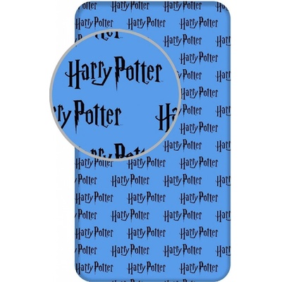 Jerry Fabrics Prostěradlo Harry Potter vlak a Hedvika HP111 Bavlna 90x200
