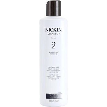 Nioxin System 2 čistiaci šampón na výrazné rednutie prirodzene jemných vlasov Cleanser Shampoo Fine Hair Noticeably Thinning 300 ml