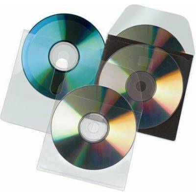 CD obálka, samolepicí, s klopou, 127x127mm, 100ks, DJOIS