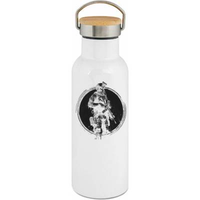 123TRIKO termoska Taktický kostlivec, černý tisk 500 ml
