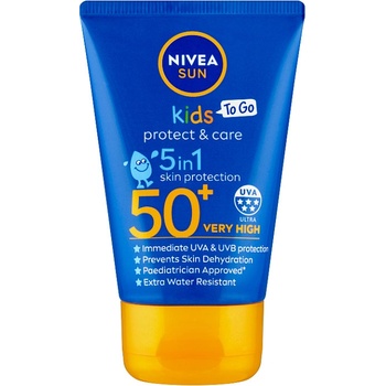 Nivea Sun Kids Protect & Care SPF50 5v1 mléko na opalování 50 ml