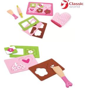 Classic World Дървен Кухненски комплект за Печене на бисквити - Classic World