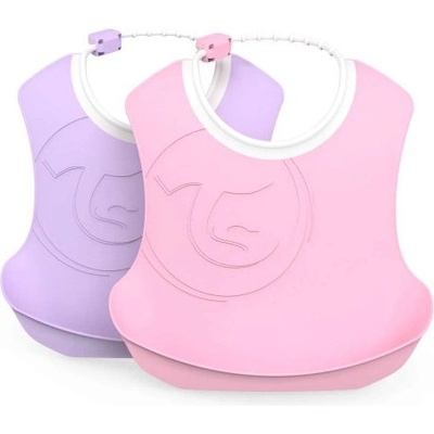 Twistshake Лигавници 4+ месеца, розов и лилав