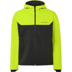 Vaude Мъжко ветрозащитно яке за колоездене Vaude Qimsa Hooded Softshell Jacket II Cycling jacket - Neon Yellow (051-1567-0211)