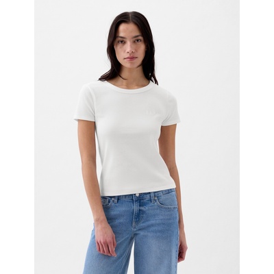 GAP Ребрести тениска с лого GAP GAP | Byal | ЖЕНИ | XS