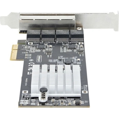 StarTech.com 4-Port 2.5Gbps NBASE-T PCIe Network Card, Intel I225-V Chip, Quad Port Computer Network Card, Multi-Gigabit NIC, PCI Express Server LAN Card, Desktop Ethernet Interface Card, PCI Express