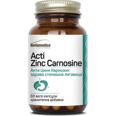 Herbamedica Acti Zinc Carnosine, 60 веге капсули, Herbamedica