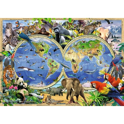 Ravensburger Svět divokých zvířat 1000 dílků