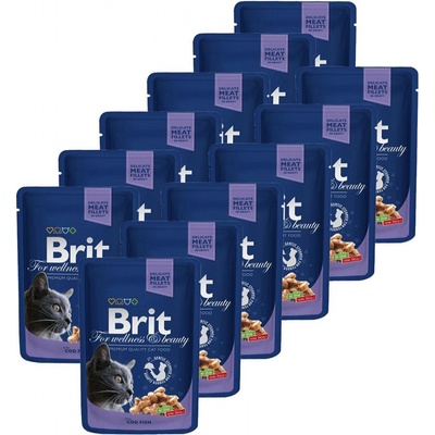 Brit Premium Cat Cod Fish 12 x 100 g