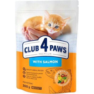 Club4Paws Premium pre mačiatka s lososom 300 g