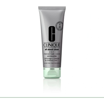 Clinique All About Cclean 2-In-1 Charcoal Mask Ексфолиант за лице дамски 100ml