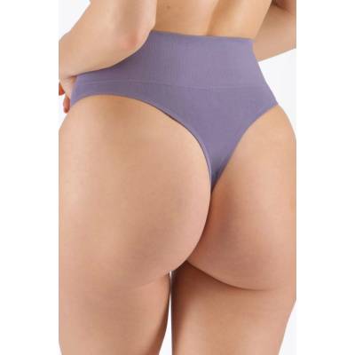 Gina Bezešvé tanga 05015P s vyšším pasem Fialová