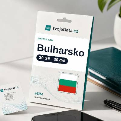 eSIM Bulharsko 30 GB / 29 dní