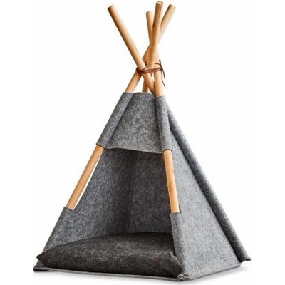 Zeller Stan Teepee Cat plsť/dřevo šedá