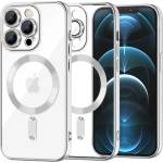 Techsuit Калъф за iPhone 12 Pro Max - Luxury Crystal MagSafe - Silver (KF2324552)
