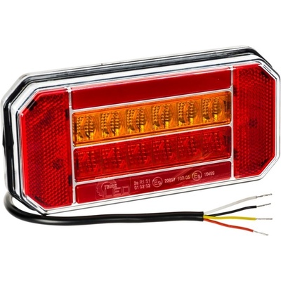 LED ľavé zadné svetlo TL malé 165x80mm 12V 24V