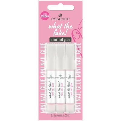 Essence What The Fake! mini lepidlo na nehty 3 x 2 g